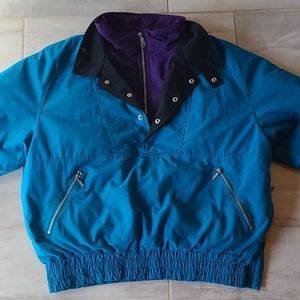 Eddie Bauer Men’s Blue Goose Down Coat (L)